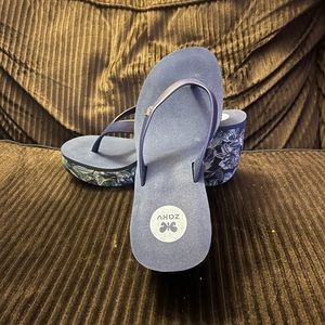 Zaxy wedge sandals. NWT